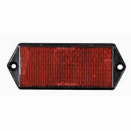 Durite 0-505-05 102mm Red Reflector with 2 Hole Fixing PN: 0-505-05